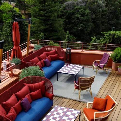 Hotel La Roqqa mediterranean rooftop